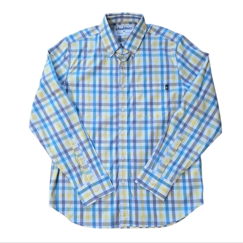 Chubbies Men's Plaid Button-Down Shirt - Size Small